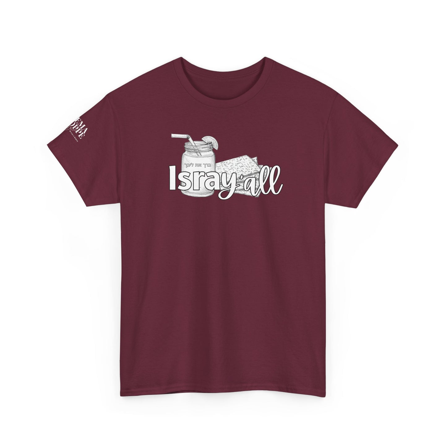 IsraY'all Southern Hebrew Mix Ice Tea Matzo Funny Cotton Tee Shirt