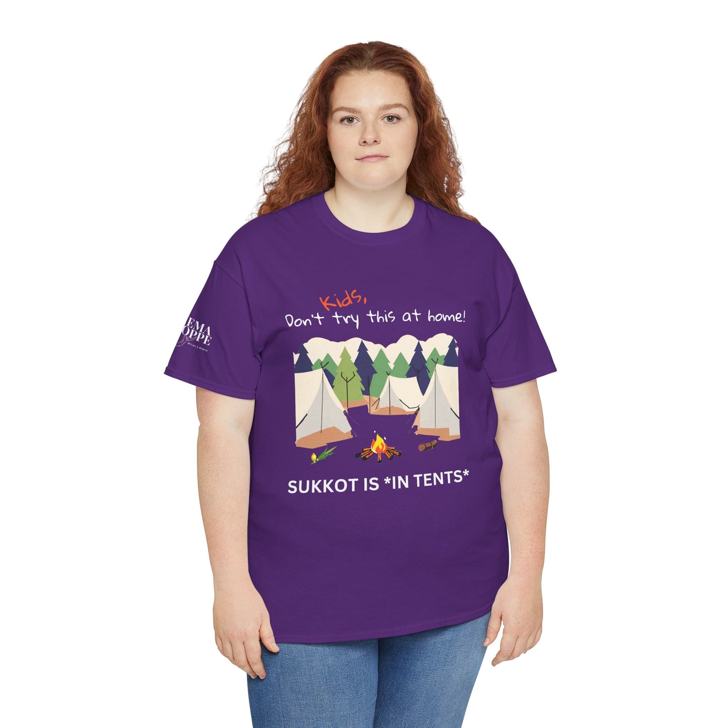 Kids, Don't Try This At Home Sukkot Shirt, dark colors