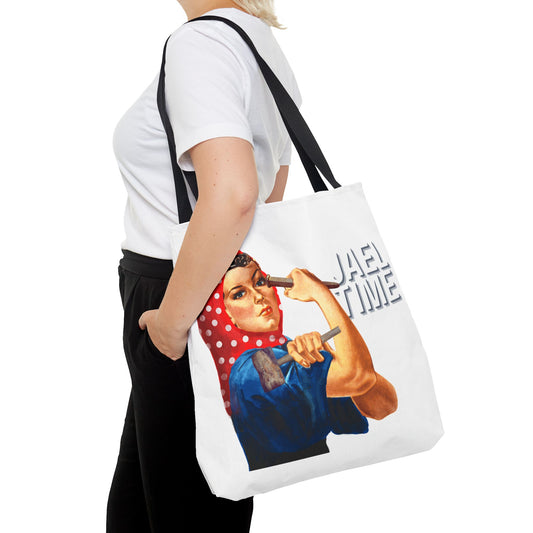 Tote Bag - Jael Time Empowering Design Tent Peg and Hammer Bag