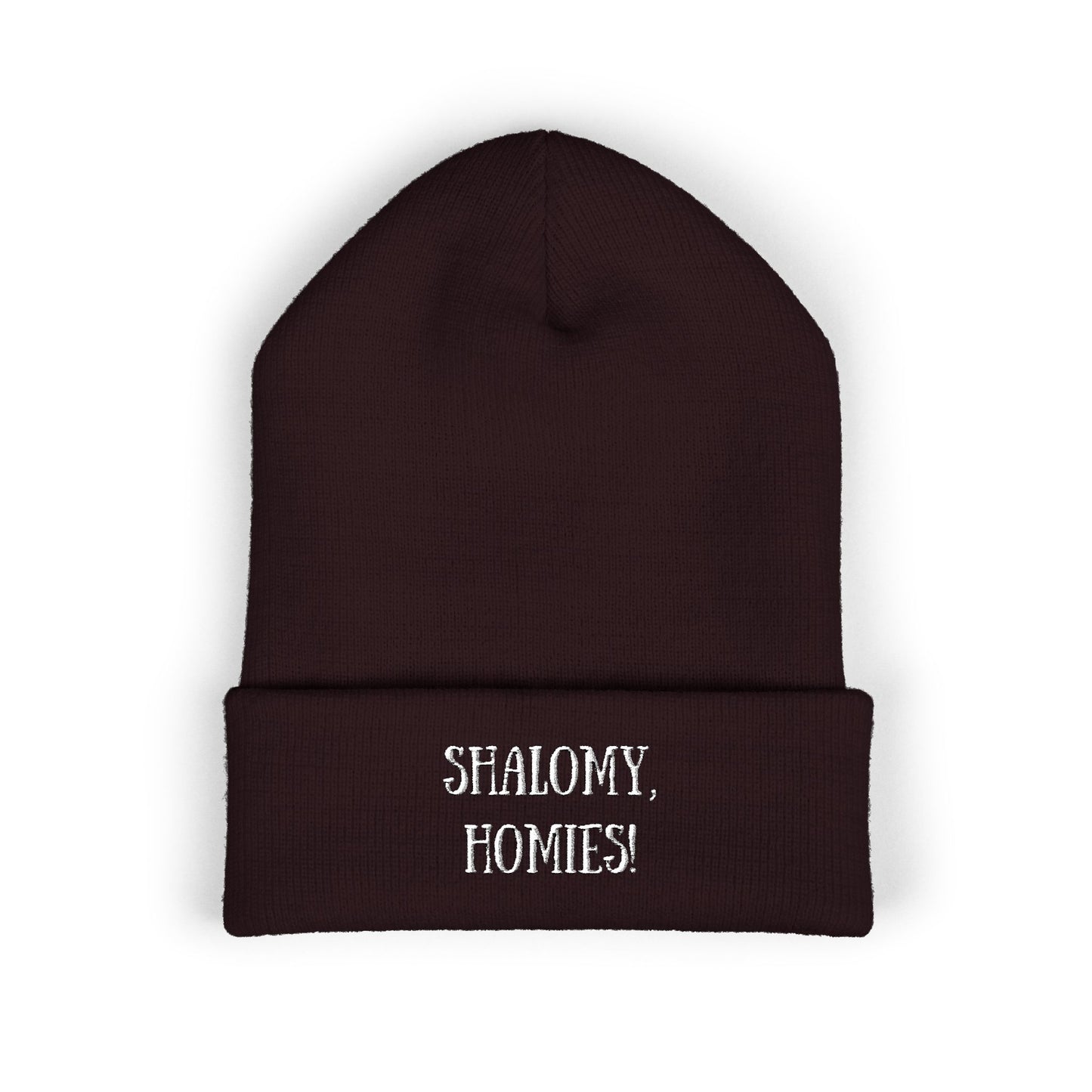 Shalomy, Homies! (Canadian Shipping) Embroidered Cuffed Beanie