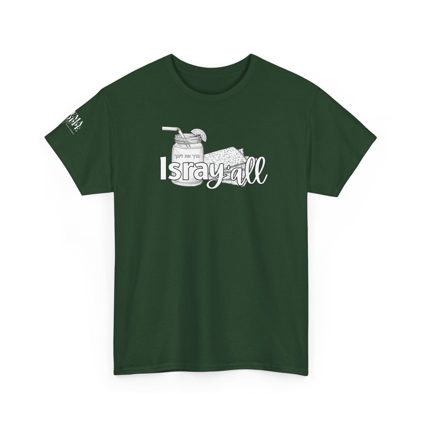 IsraY'all Southern Hebrew Mix Ice Tea Matzo Funny Cotton Tee Shirt