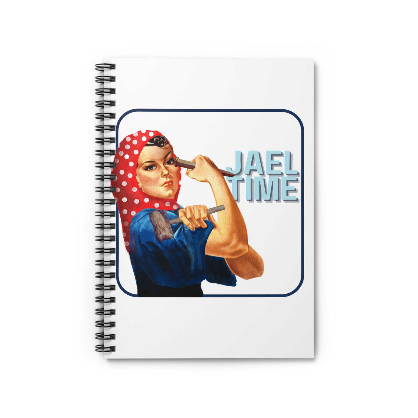 Empowering Spiral Notebook - Jael Time, Motivational Journal, Gift for Creatives, Office Supplies, Bible Hero Stationery