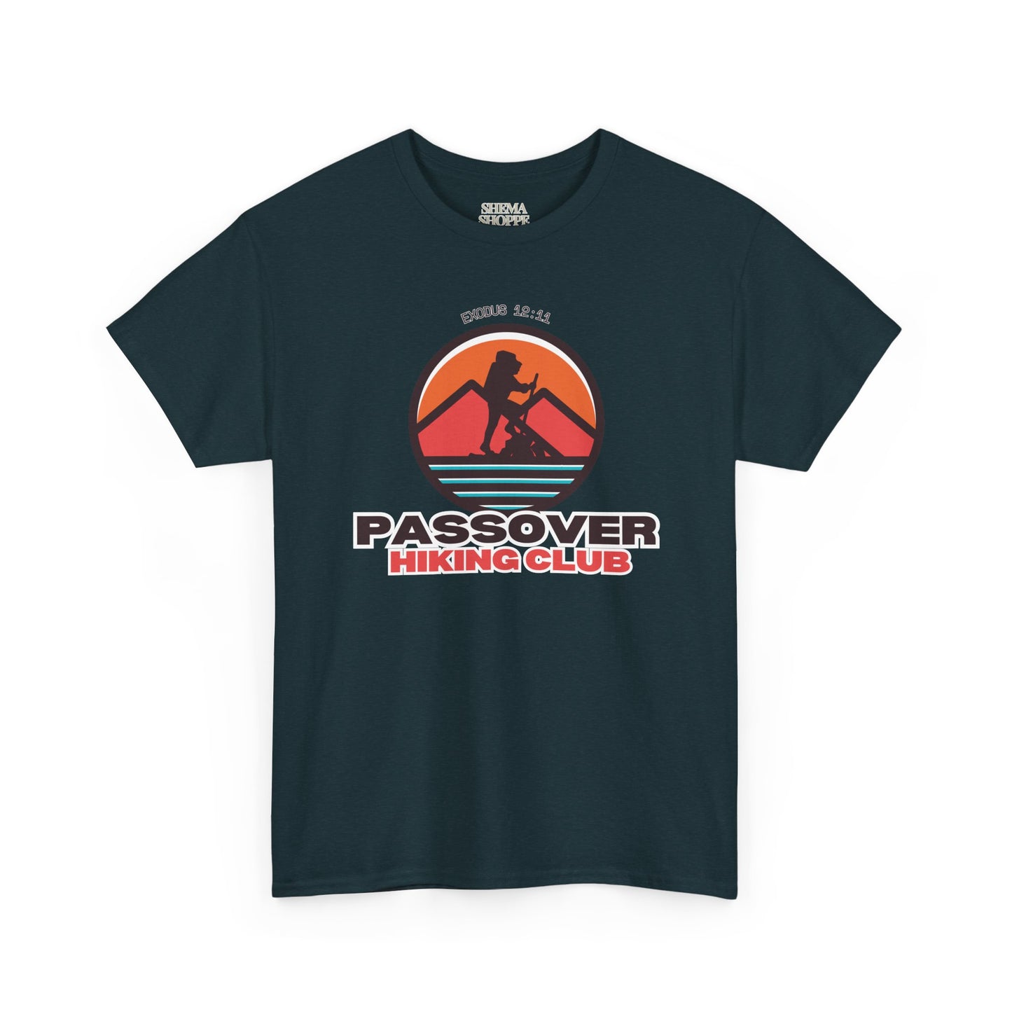 Passover Hiking Club Unisex Tee - Exodus 12:11 T-Shirt Cotton