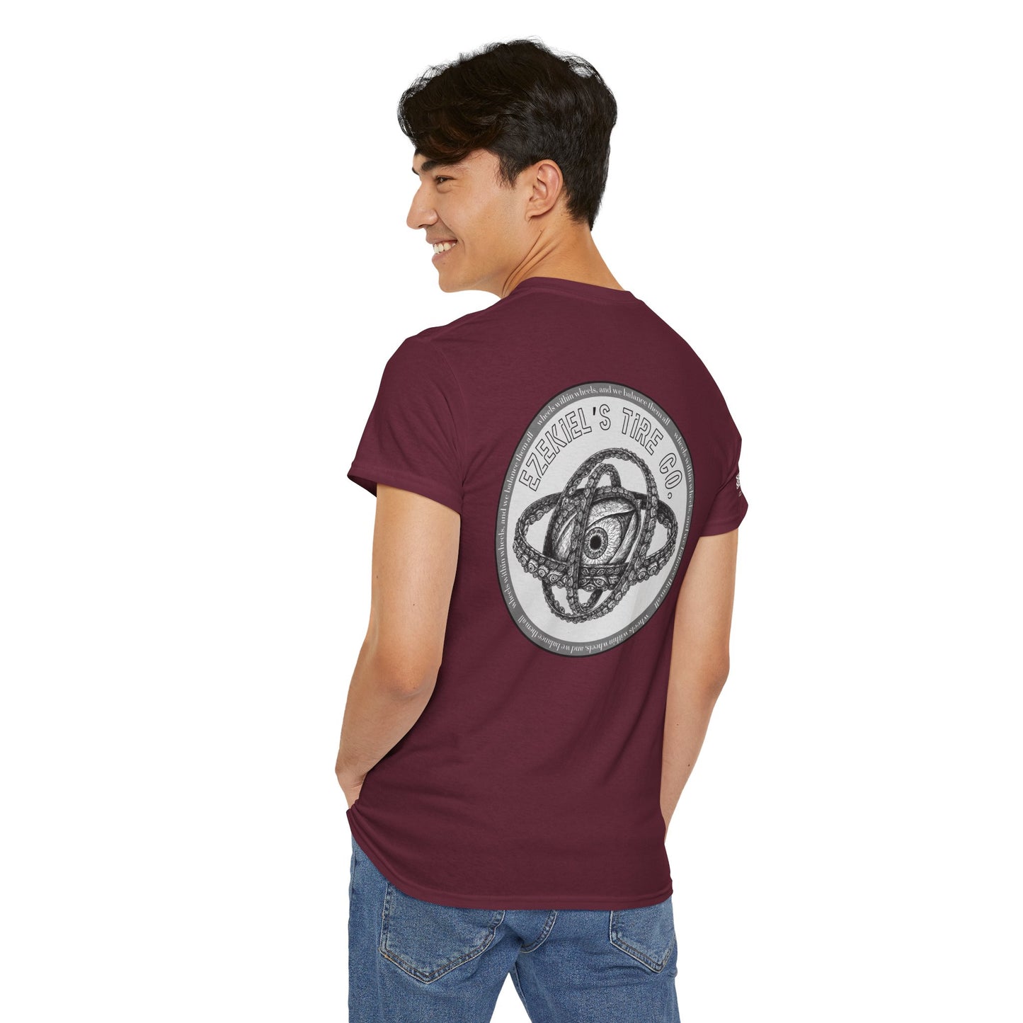 Ezekiel's Tire Company Shirt - Funny Biblical Unisex Cotton Tee