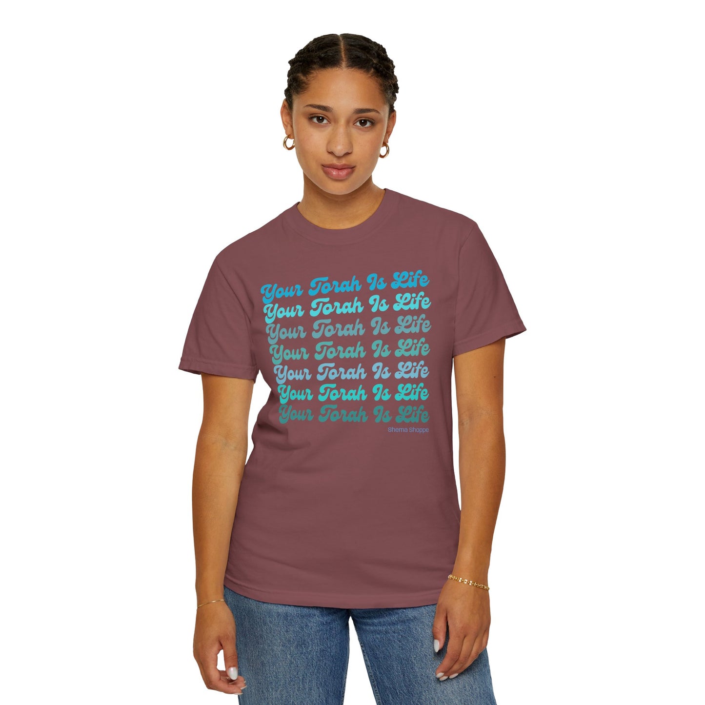 Your Torah Is Life Inspirational T-Shirt - Spiritual Gift, Faith-Based Apparel, Casual Wear, Bible Quote Shirt, Feast and Fellowship Tee