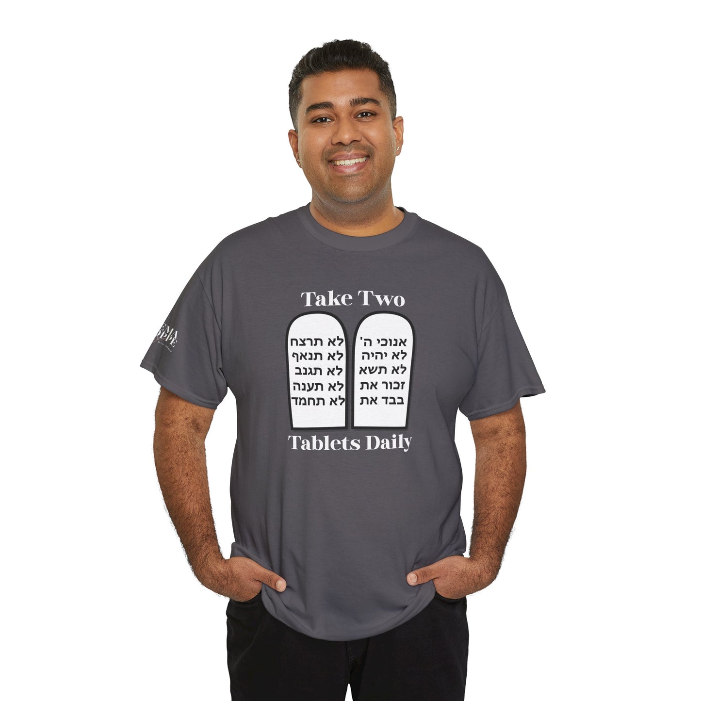 Unisex Tee Take Two Tablets Daily Commandments Shirt