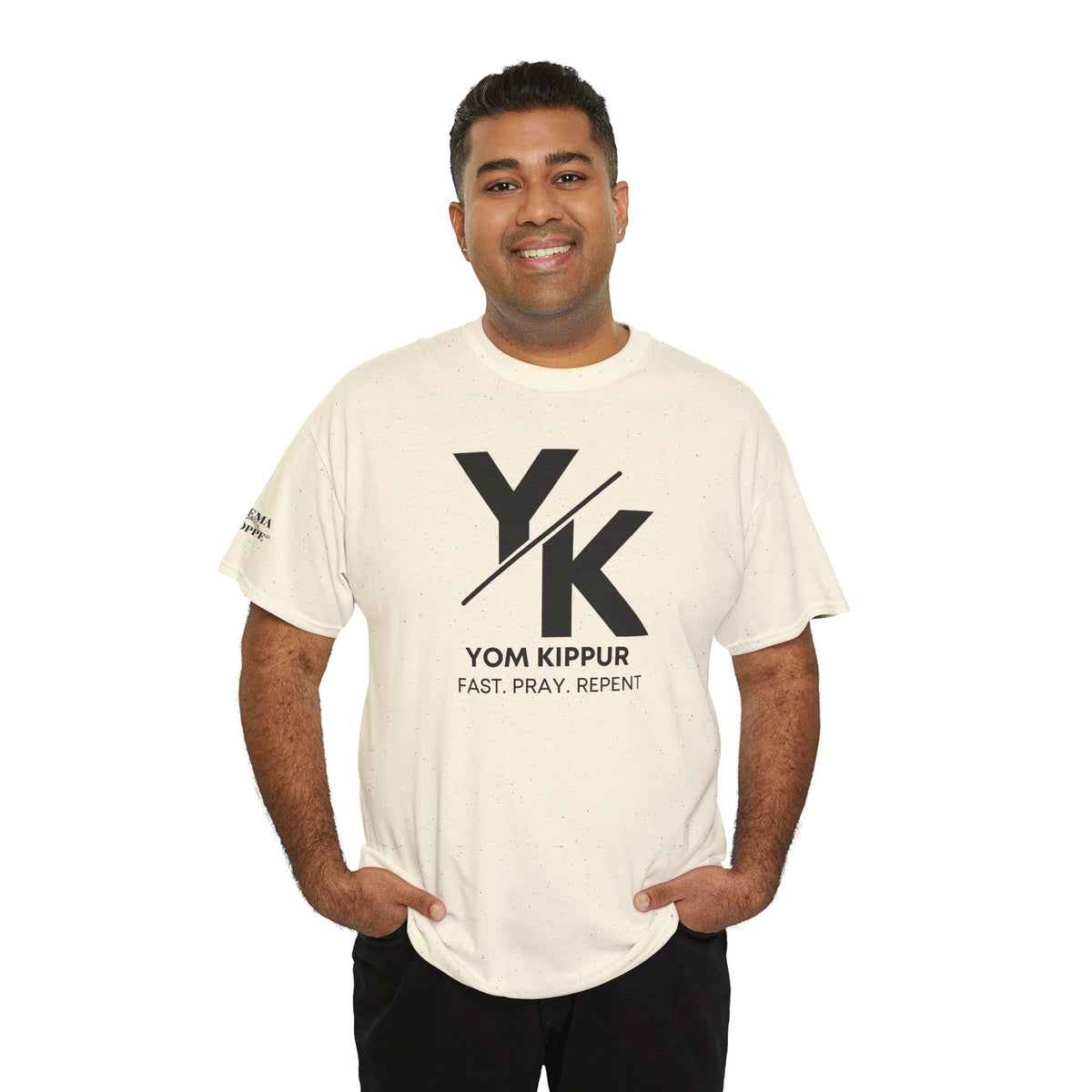 Yom Kippur Tee - "YK" Logo with "Fast. Pray. Repent." Set-Apart Biblical Day of Atonement T-Shirt