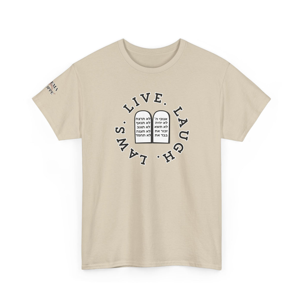Live Laugh Laws T‑Shirt — Legal Humor Tee with Open Book Graphic