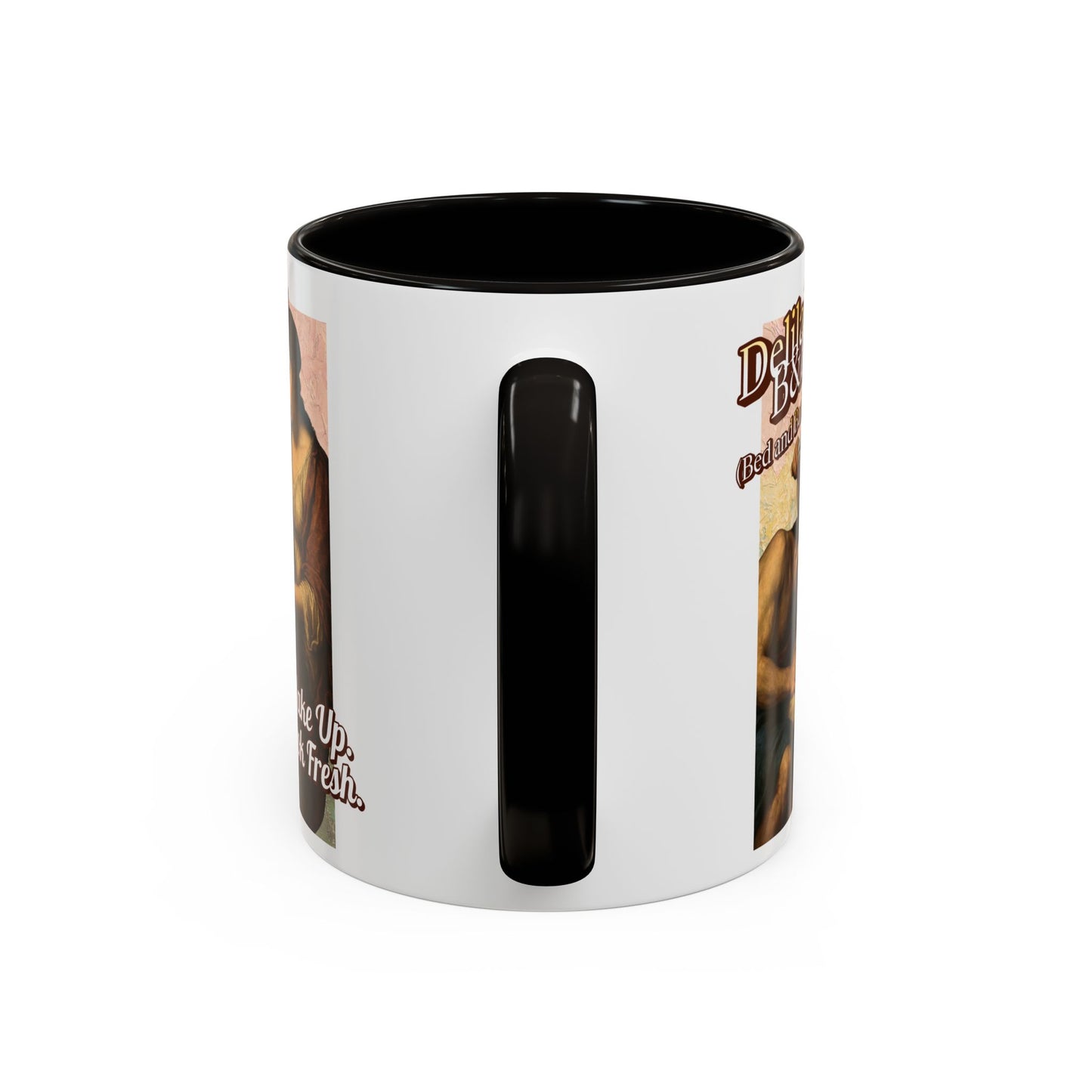 Funny Vintage Sampson Delilah's B&B Coffee Mug Bible Humor