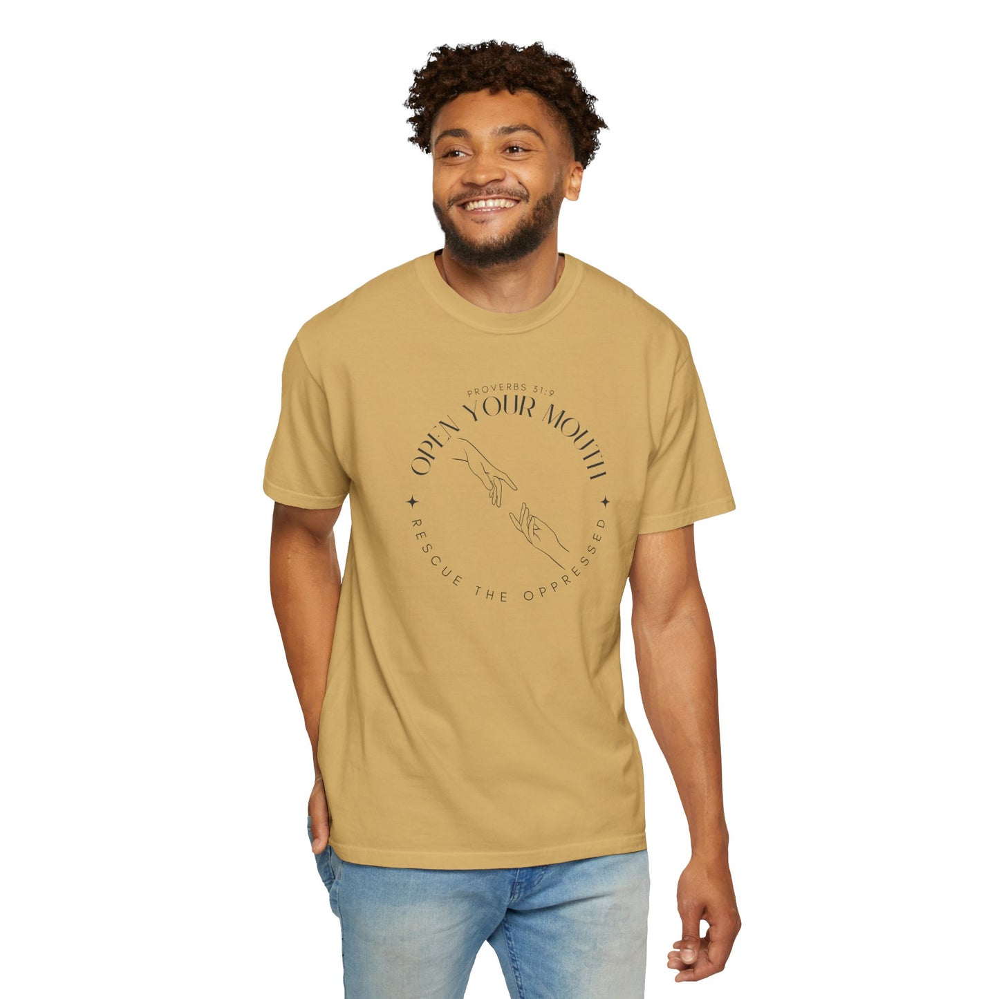 Proverbs 31:9 Unisex T-shirt - Speak Up Against Human Trafficking - 100% Cotton