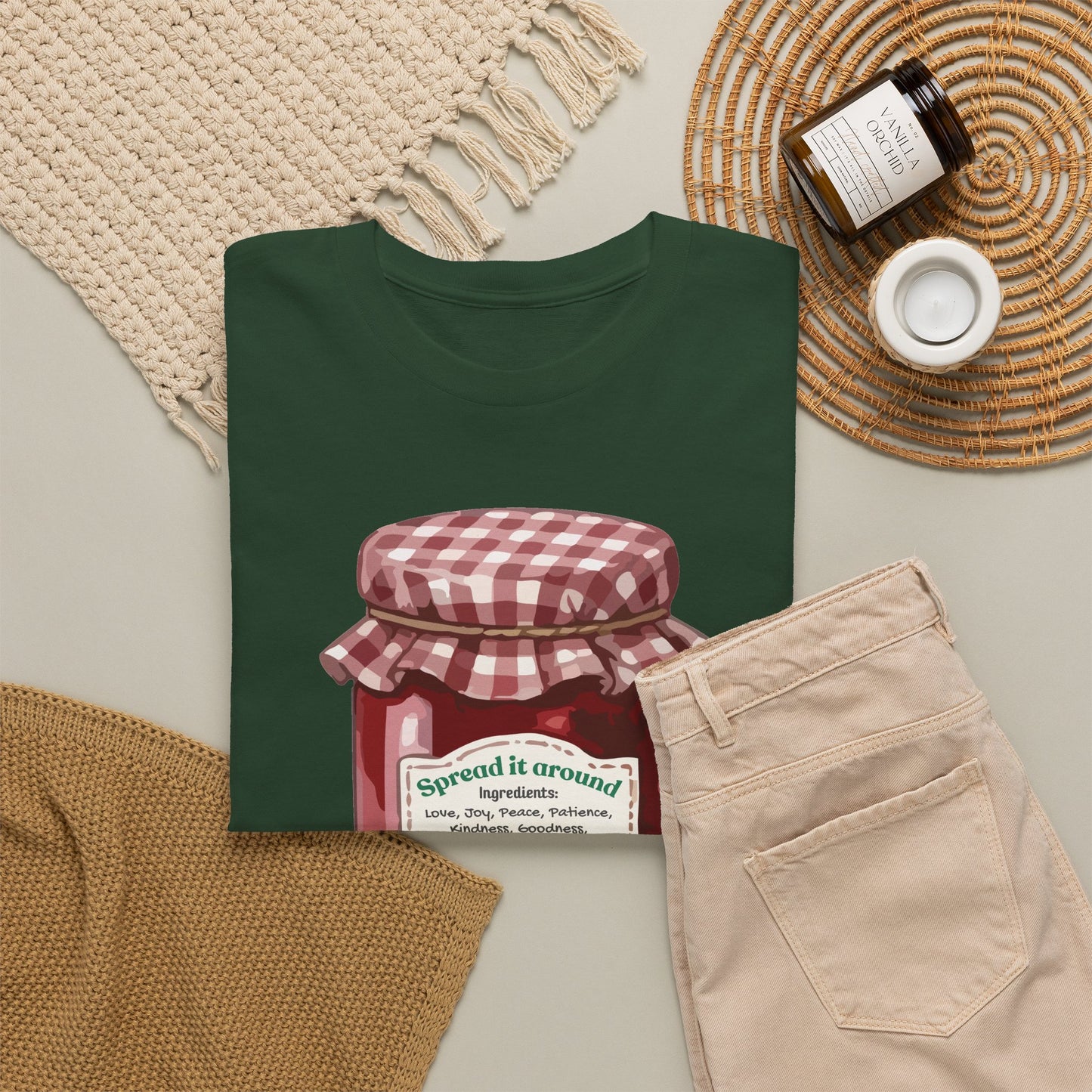 Fruit Of The Spirit Graphic Tee — Vintage Preserves "Spread it Around" T‑Shirt Galations