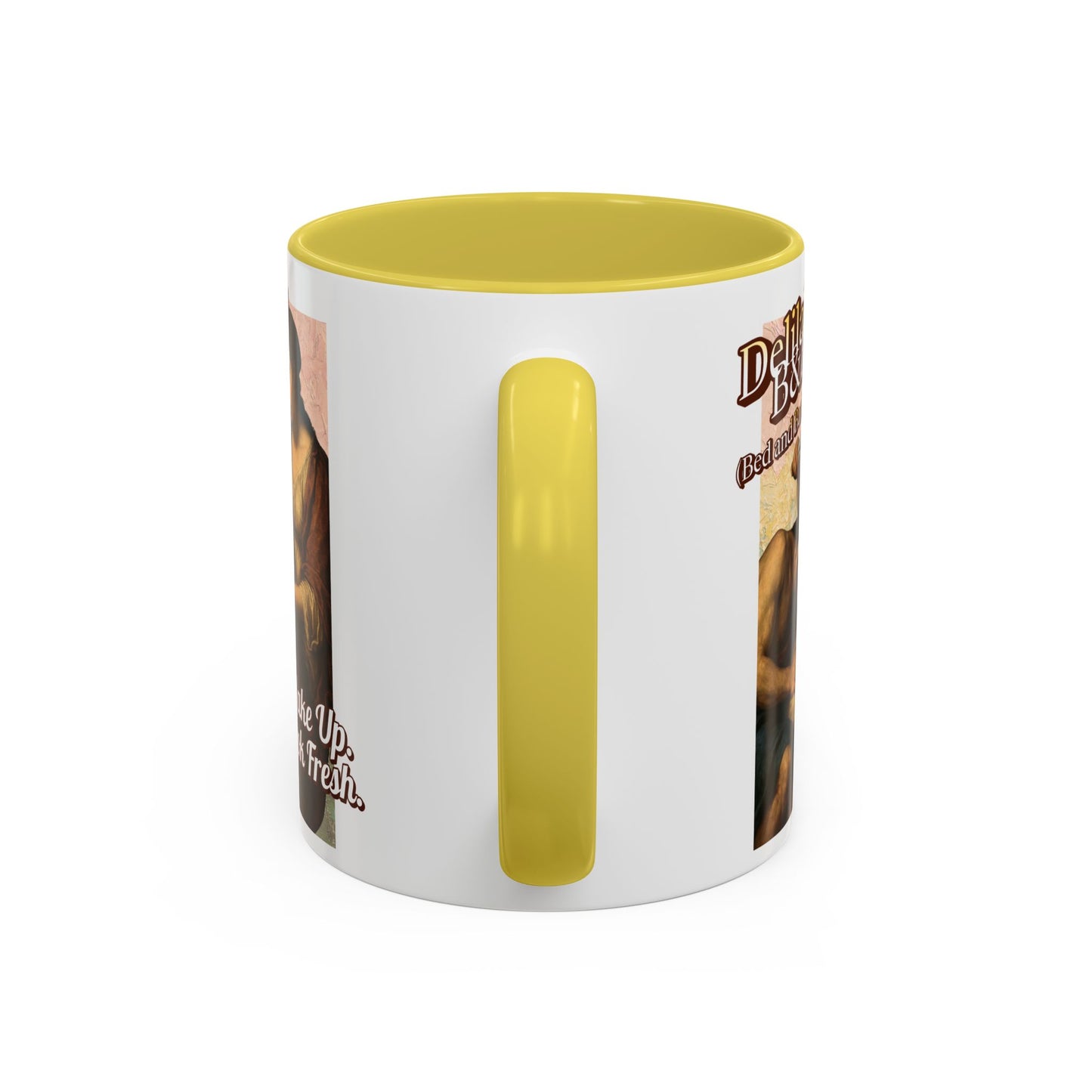 Funny Vintage Sampson Delilah's B&B Coffee Mug Bible Humor