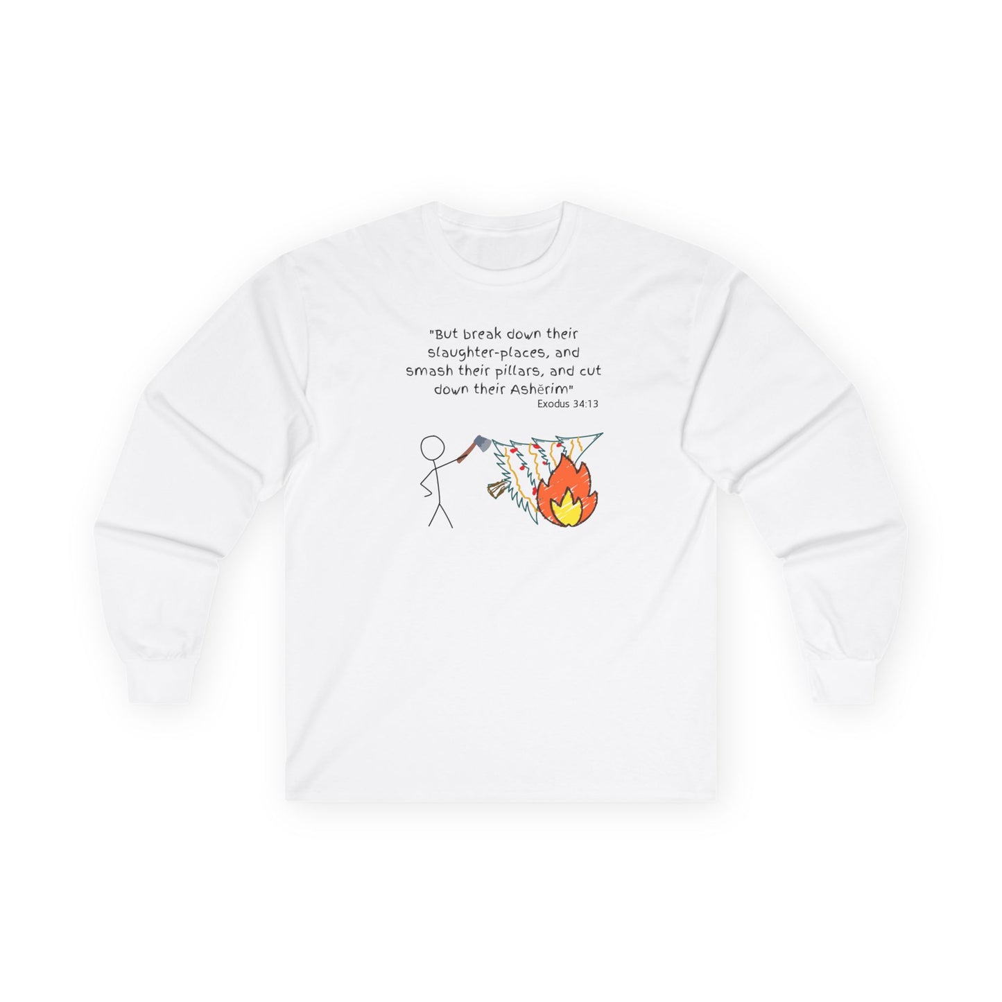 Long Sleeve Cotton Tee Biblically Correct Response