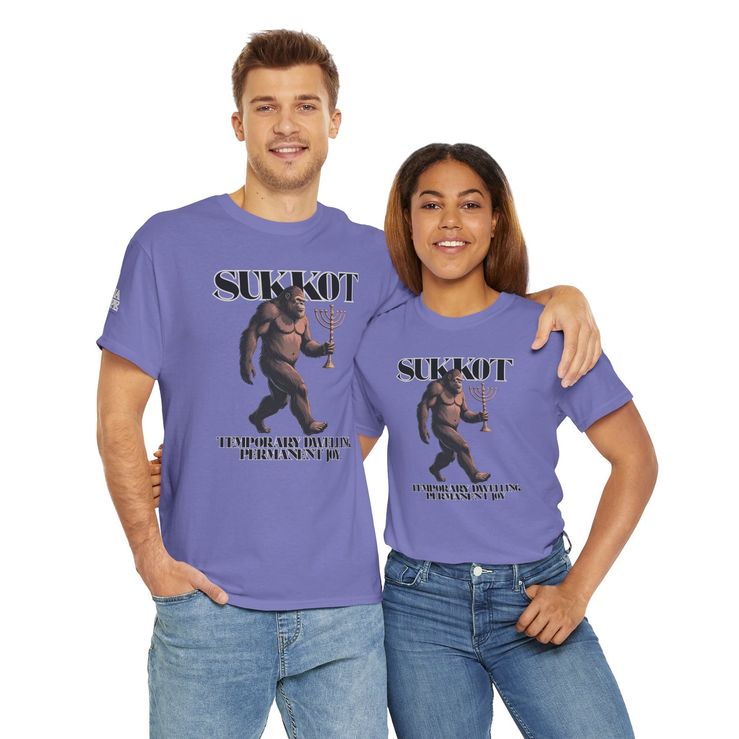 Sukkot Bigfoot Menorah Legendary Joy Shirt