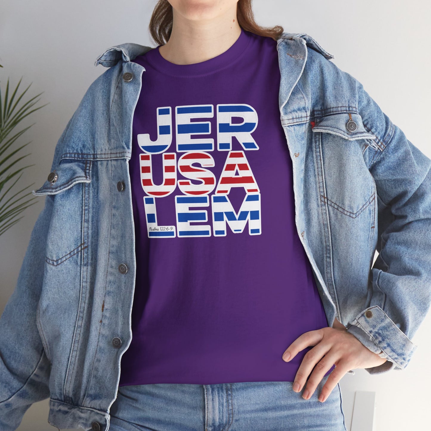 JerUSAlem Psalms 122:6-9 Unisex Tee Patriotic T-Shirt Solidarity