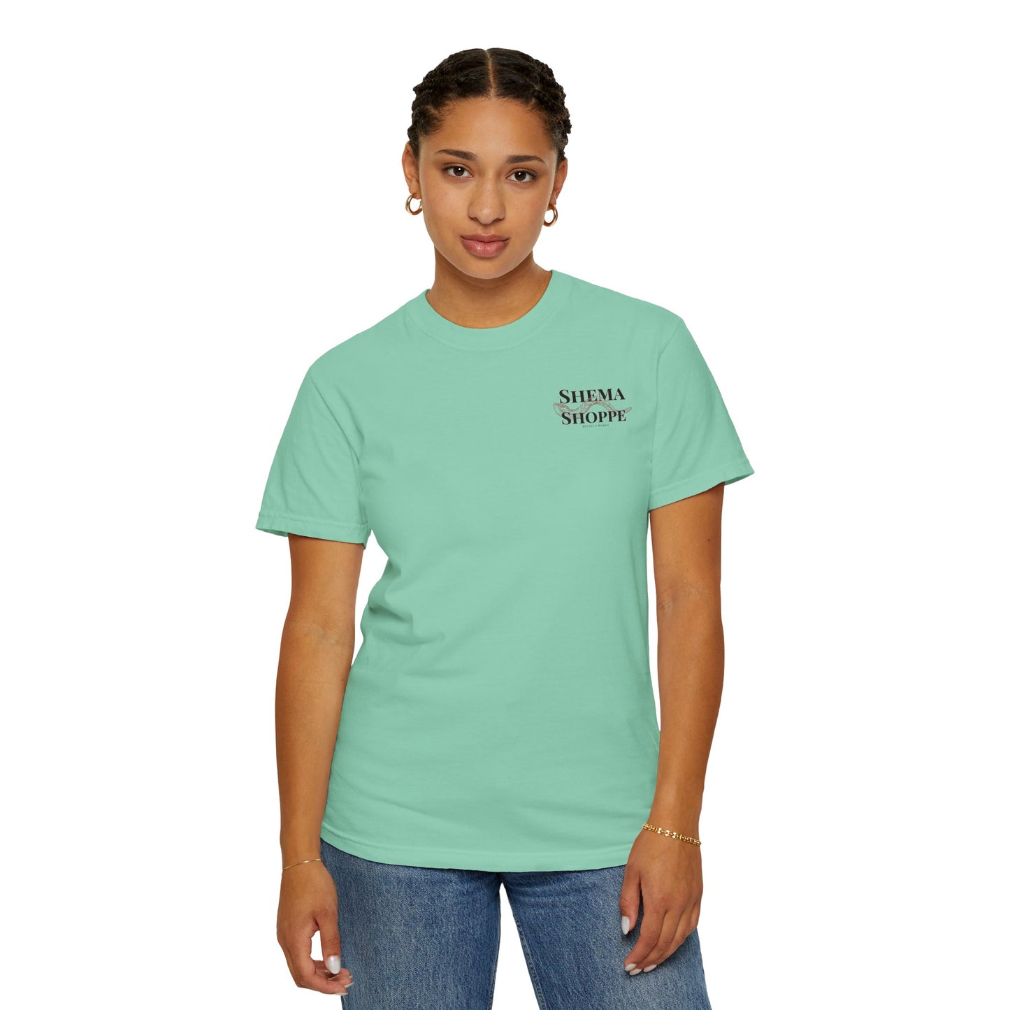 Open your Mouth Garment-Dyed T-Shirt — Rescue the Oppressed Back Print