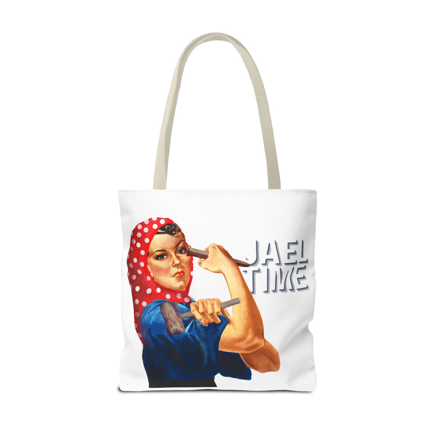 Tote Bag - Jael Time Empowering Design Tent Peg and Hammer Bag