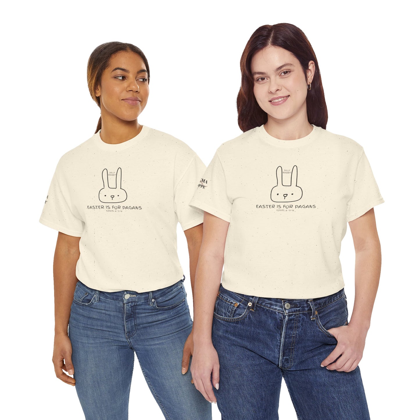 Silly Rabbit, Easter Is for Pagans Cotton T-Shirt — Ezekiel 8 Biblical Truth Tee
