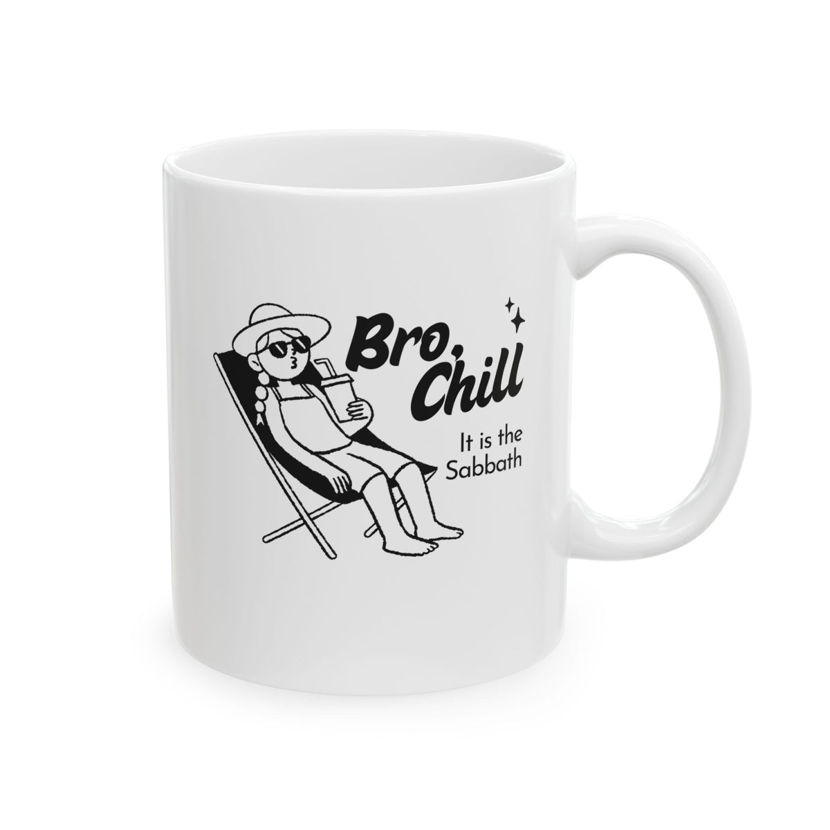 Chill Bro Shabbat Shalom Ceramic Mug