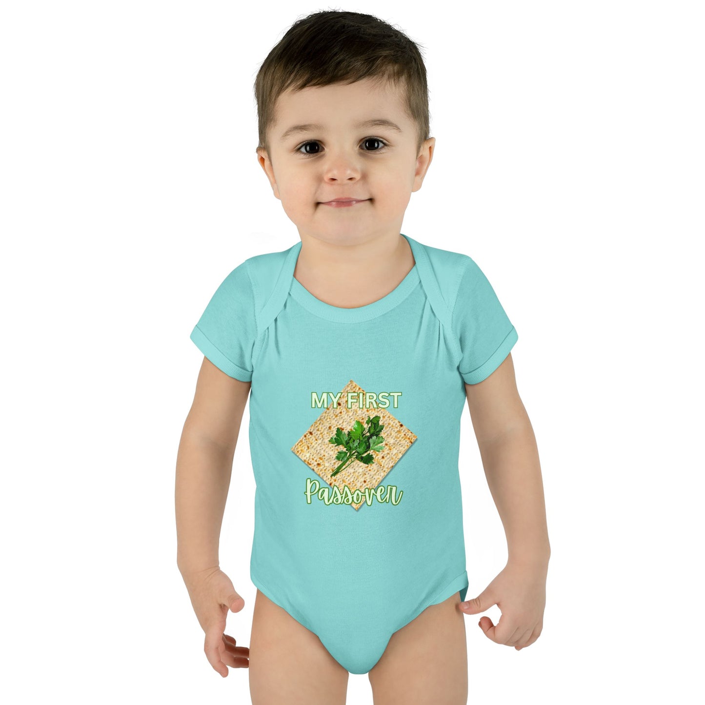 Baby Bodysuit - "My First Passover" Infant Onesie (Cute Unleavened Bread Lover Gift)