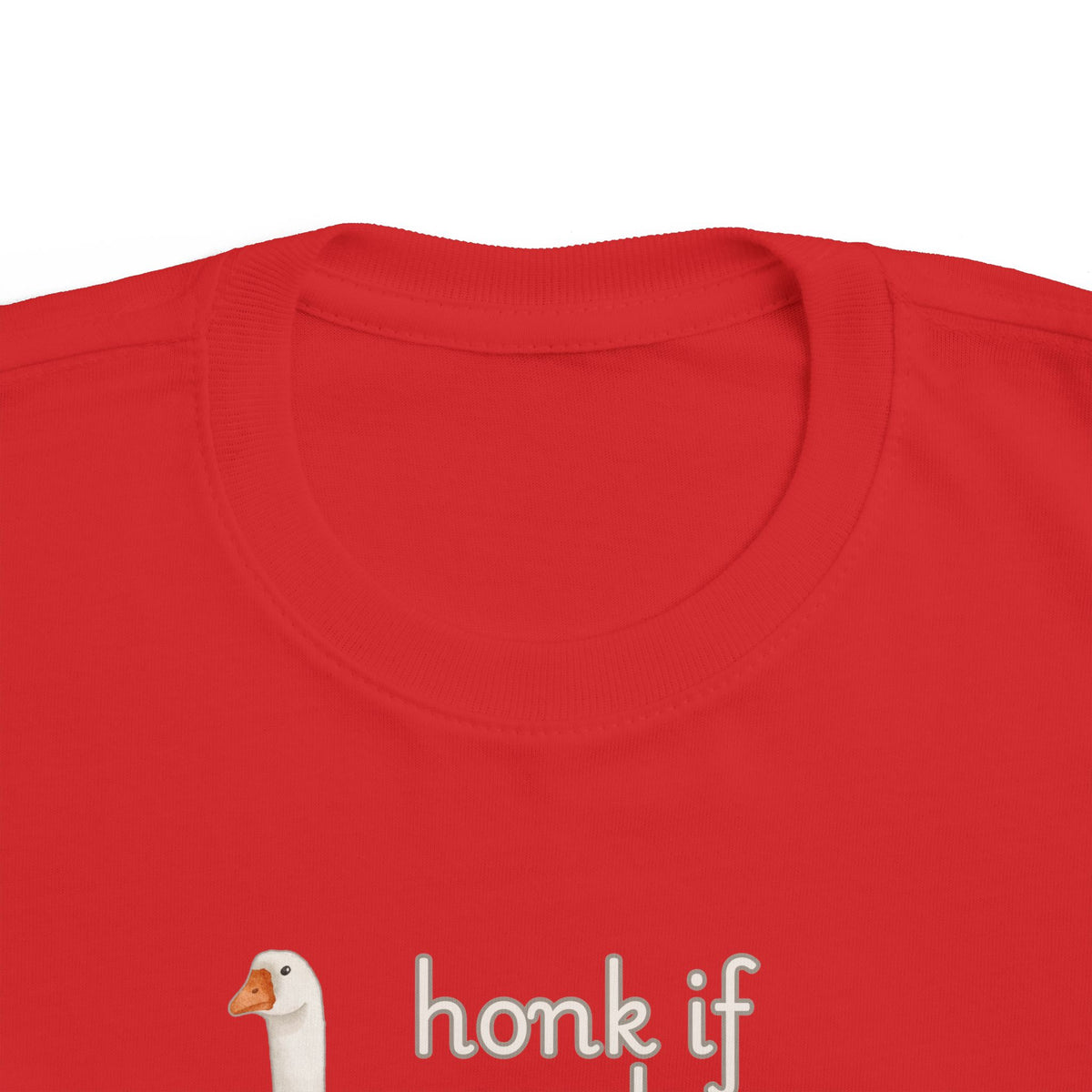 Torah Toddler Goose Tee — "Honk If You Love Yeshua" Cute Animal Baby Shirt (Canada)