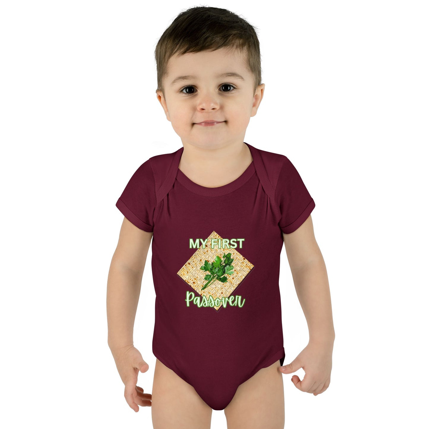Baby Bodysuit - "My First Passover" Infant Onesie (Cute Unleavened Bread Lover Gift)