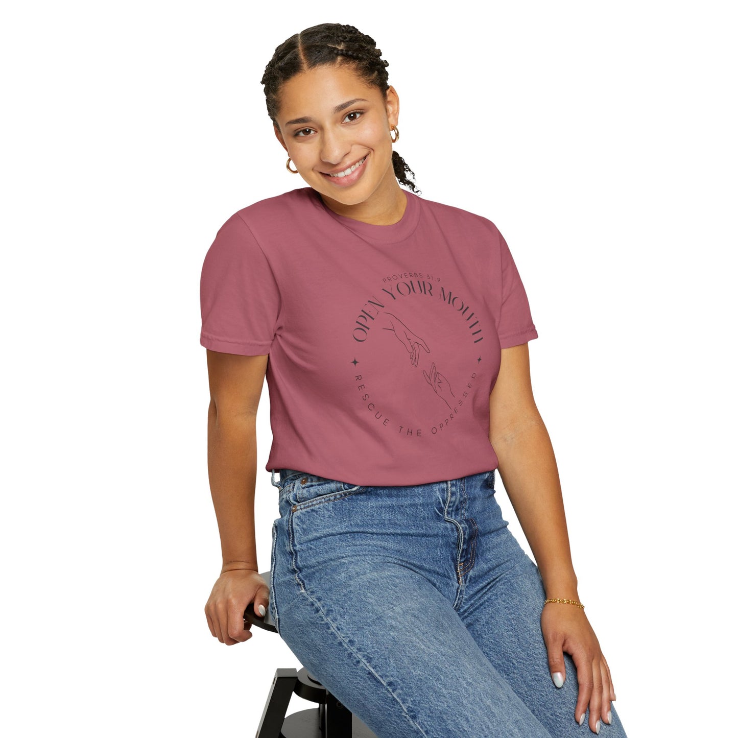 Proverbs 31:9 Unisex T-shirt - Speak Up Against Human Trafficking - 100% Cotton