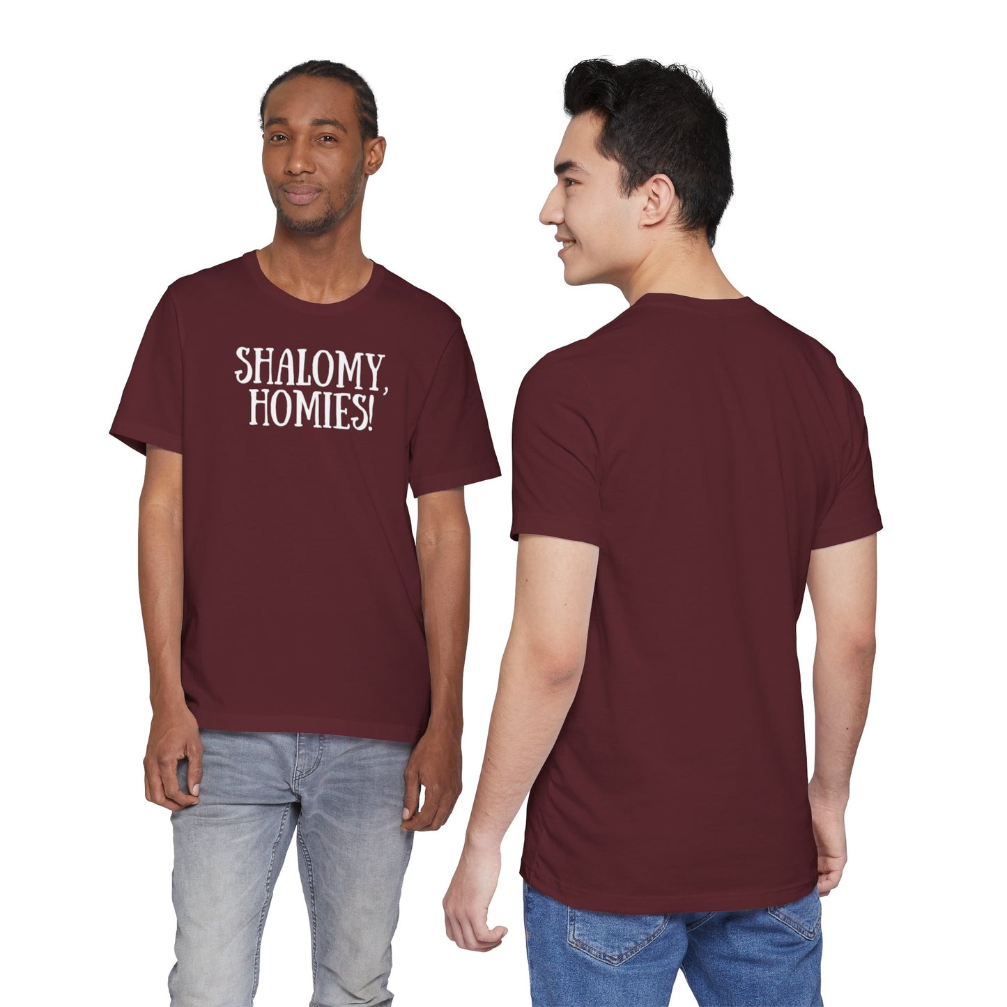 Shalomy Homies Tee - Funny Torah Obervant Greeting T-Shirt (Canada)