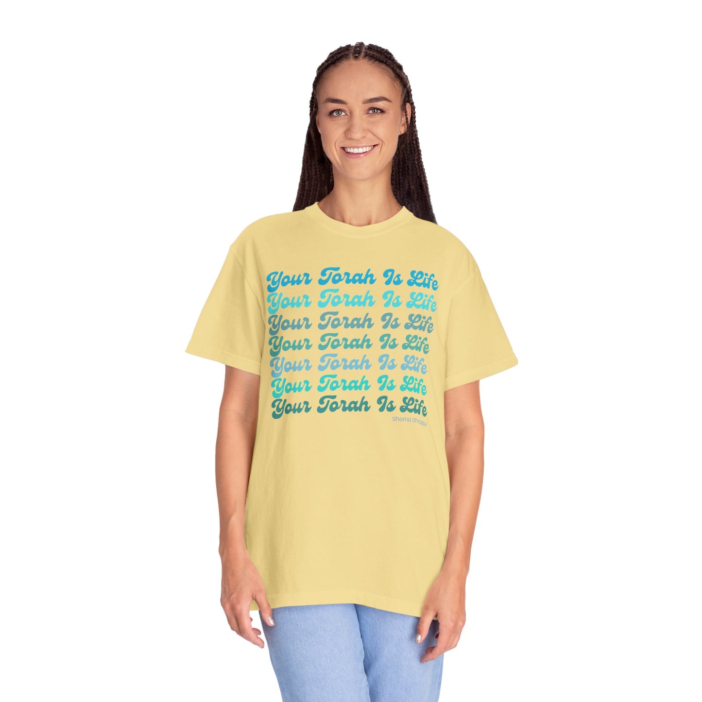 Your Torah Is Life Inspirational T-Shirt - Spiritual Gift, Faith-Based Apparel, Casual Wear, Bible Quote Shirt, Feast and Fellowship Tee