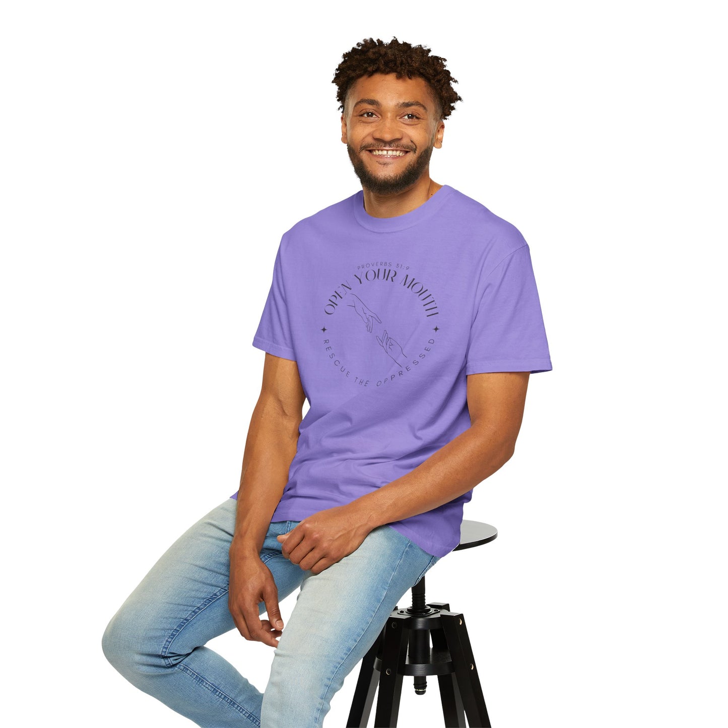 Proverbs 31:9 Unisex T-shirt - Speak Up Against Human Trafficking - 100% Cotton
