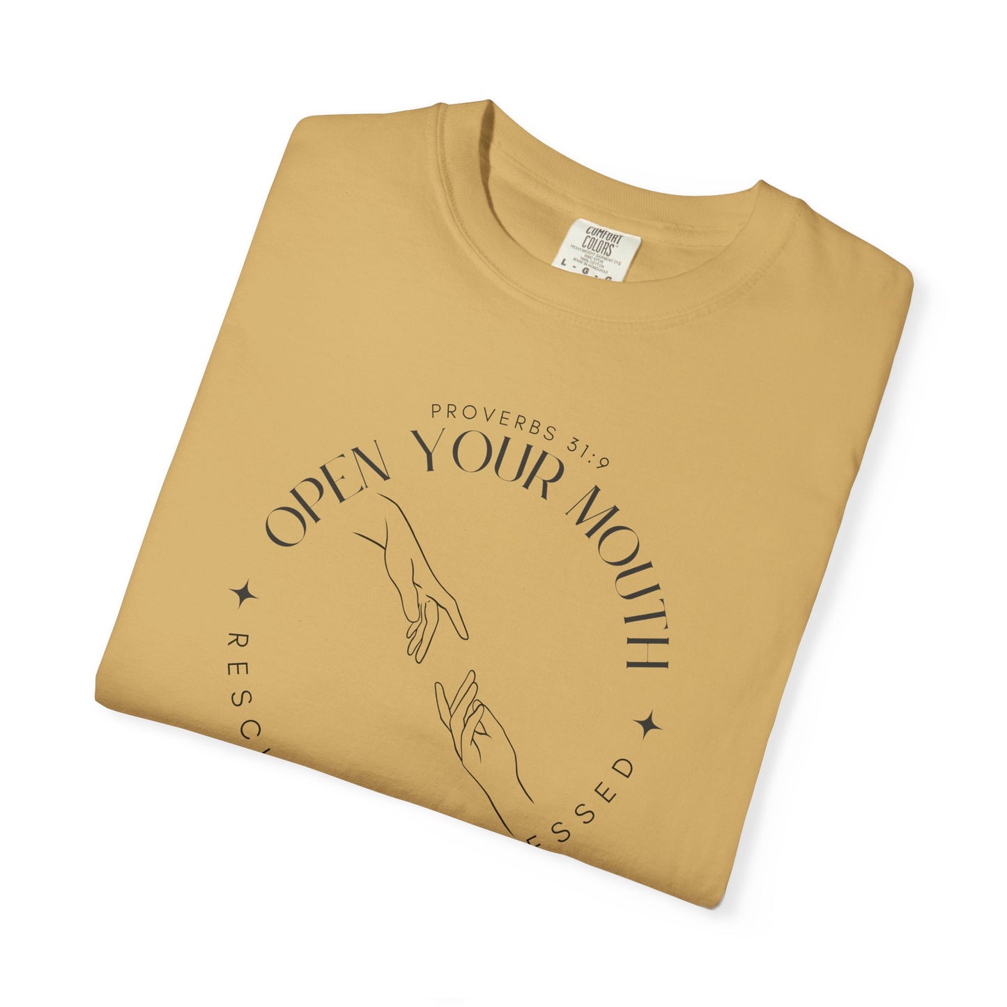 Proverbs 31:9 Unisex T-shirt - Speak Up Against Human Trafficking - 100% Cotton