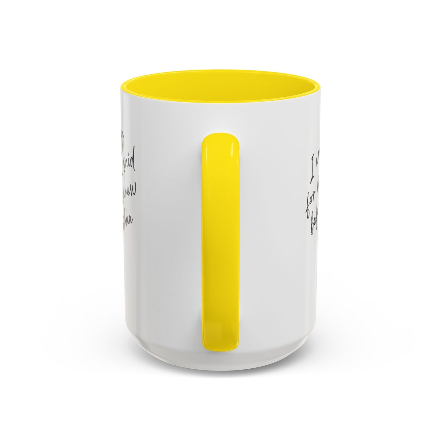 I'm Sorry (Yahshua) Accent Coffee Mug (11, 15oz)