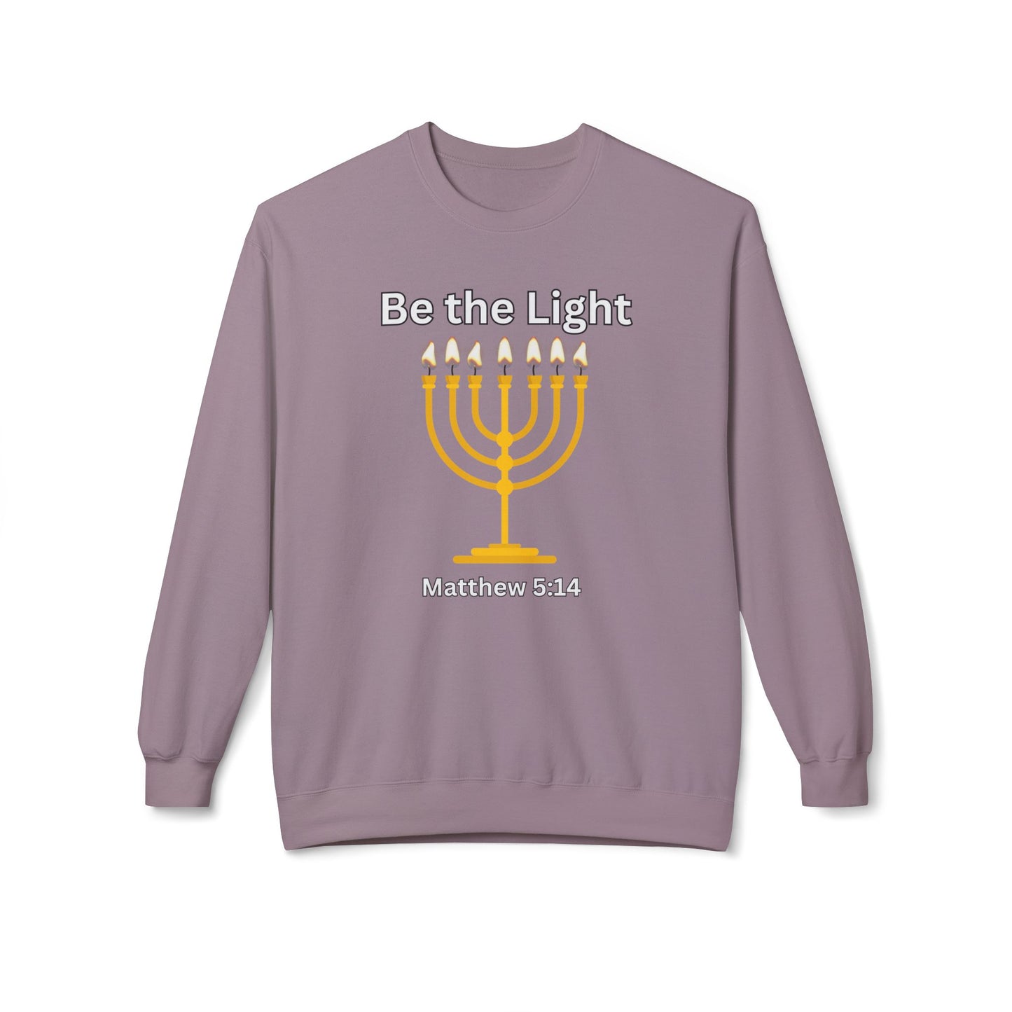 Be The Light Unisex Midweight Softstyle Fleece Crewneck Sweatshirt