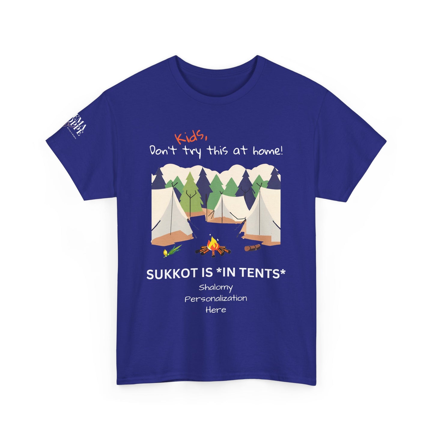 Personalized Kids, Don't Try This At Home Sukkot Shirt, dark colors