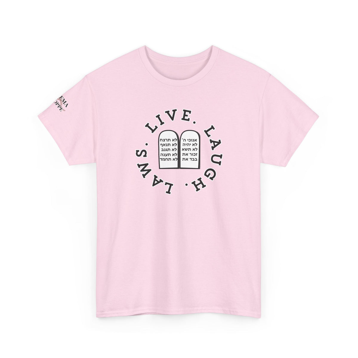 Live Laugh Laws T‑Shirt — Legal Humor Tee with Open Book Graphic