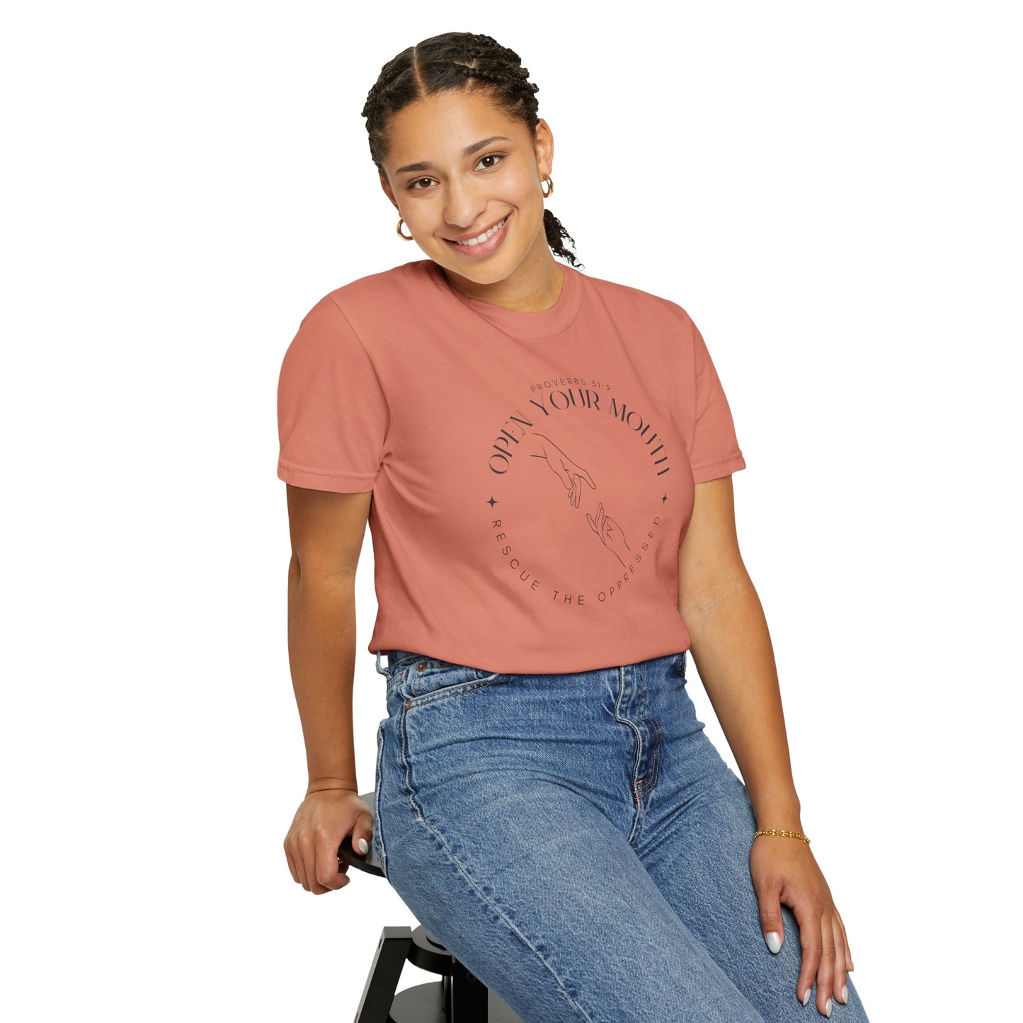 Proverbs 31:9 Unisex T-shirt - Speak Up Against Human Trafficking - 100% Cotton