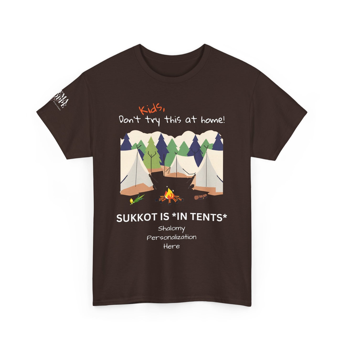 Personalized Kids, Don't Try This At Home Sukkot Shirt, dark colors