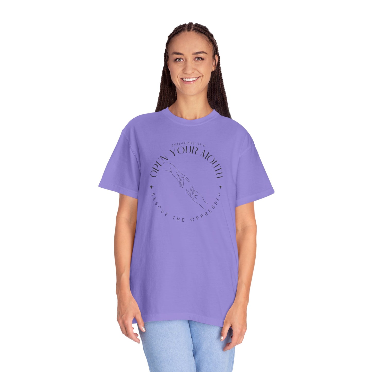 Proverbs 31:9 Unisex T-shirt - Speak Up Against Human Trafficking - 100% Cotton