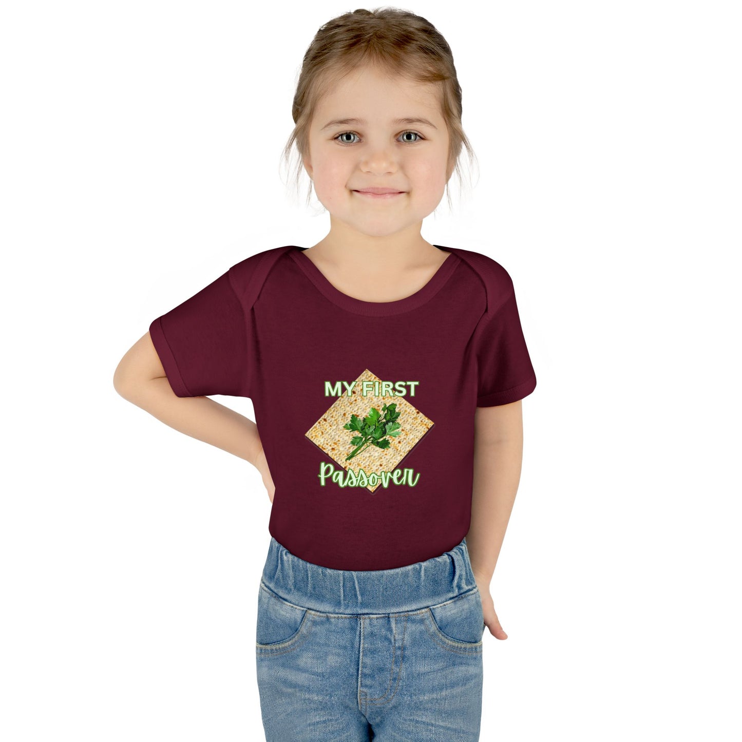 Baby Bodysuit - "My First Passover" Infant Onesie (Cute Unleavened Bread Lover Gift)