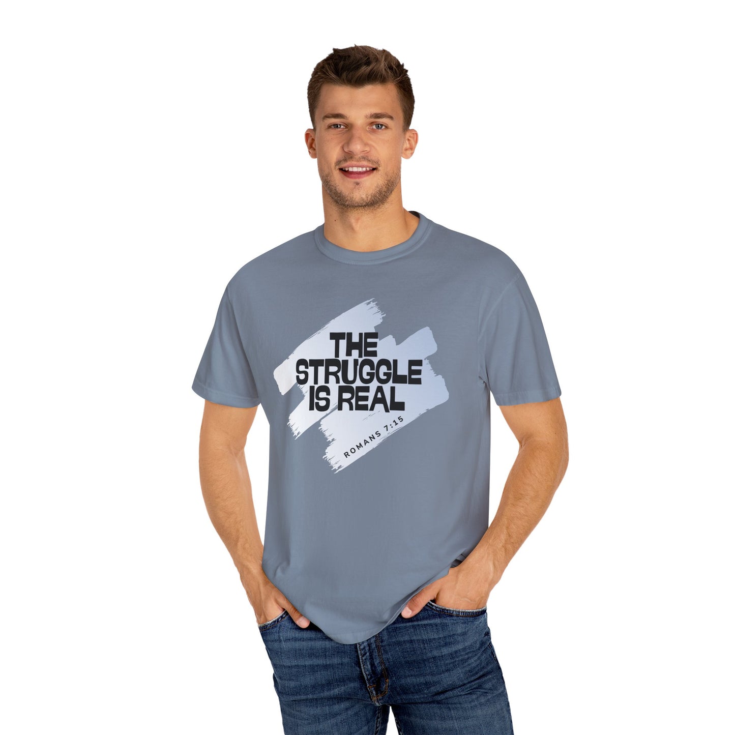 Inspirational Struggle T-Shirt - Romans 7:15, Motivational Tee, Faith-Based Apparel