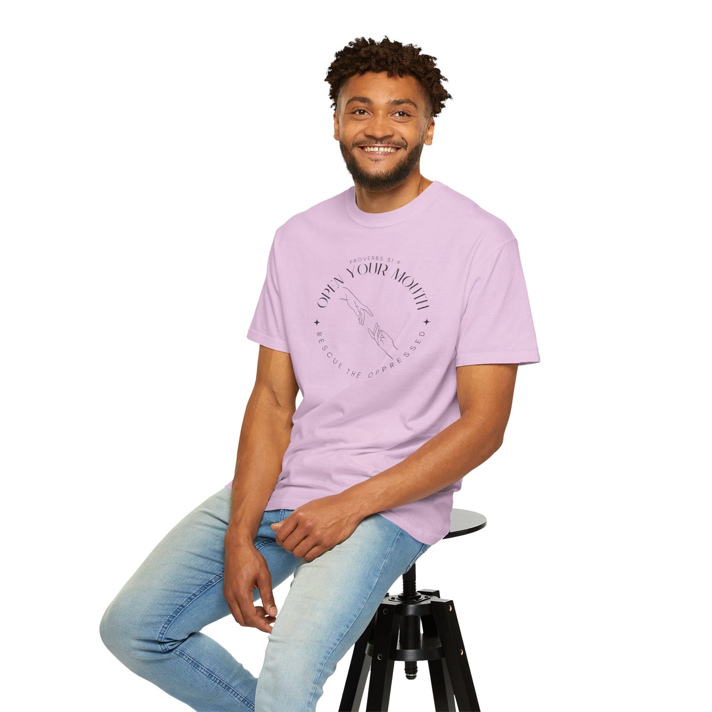 Proverbs 31:9 Unisex T-shirt - Speak Up Against Human Trafficking - 100% Cotton