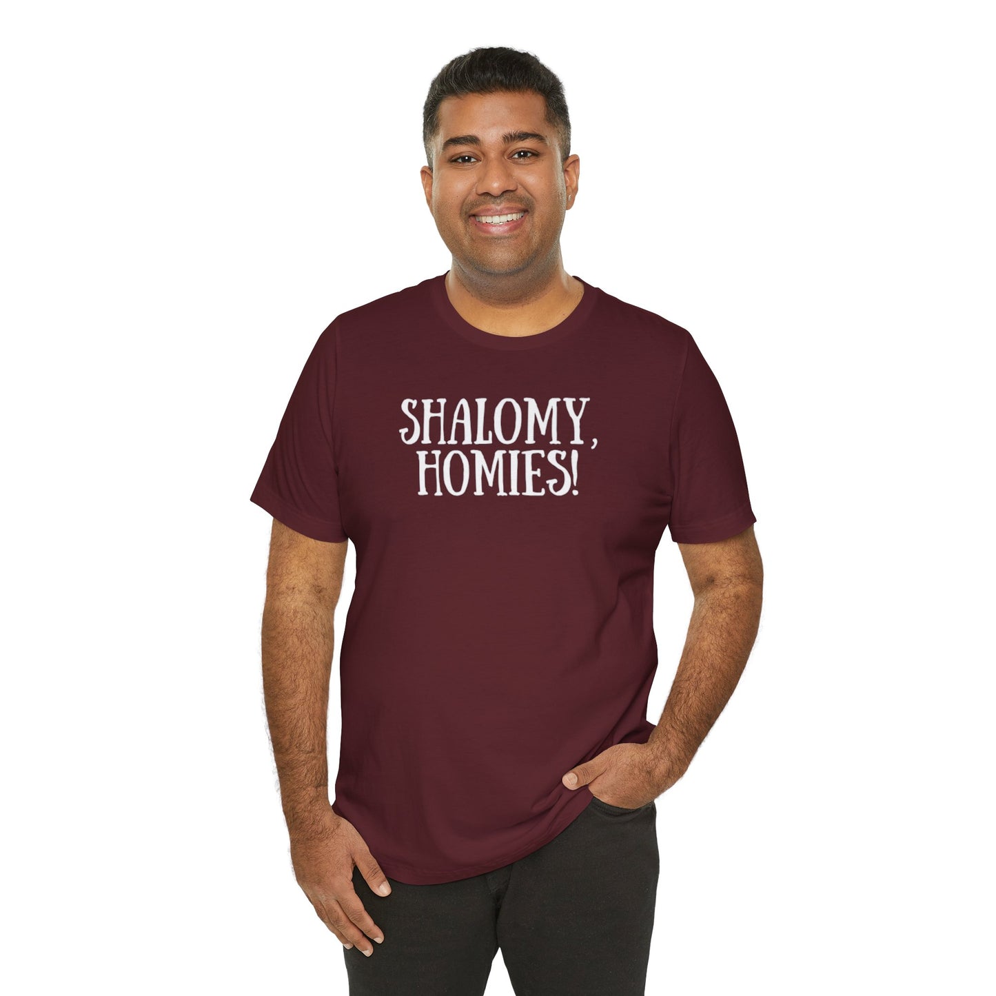 Shalomy Homies Tee - Funny Torah Obervant Greeting T-Shirt (Canada)