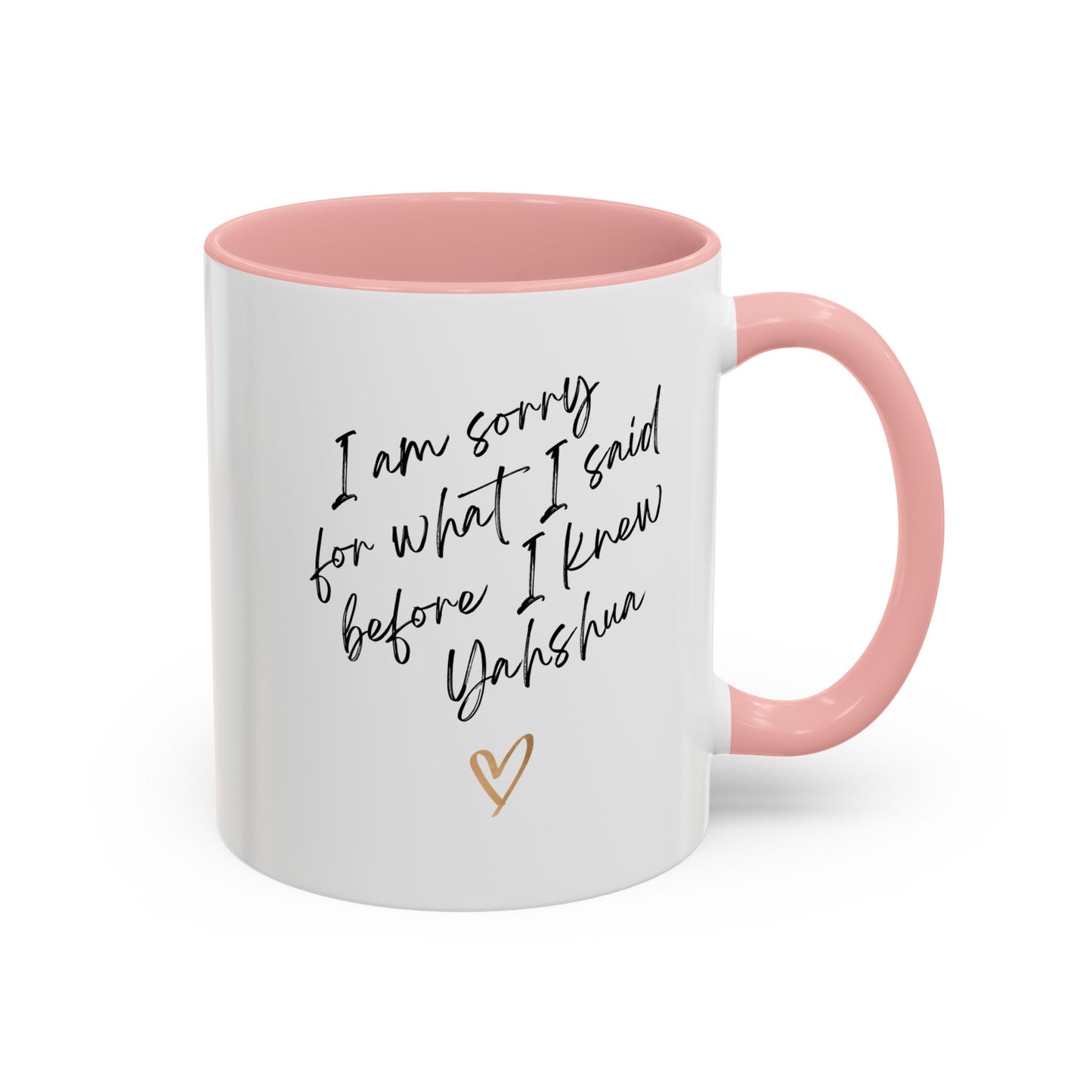 I'm Sorry (Yahshua) Accent Coffee Mug (11, 15oz)