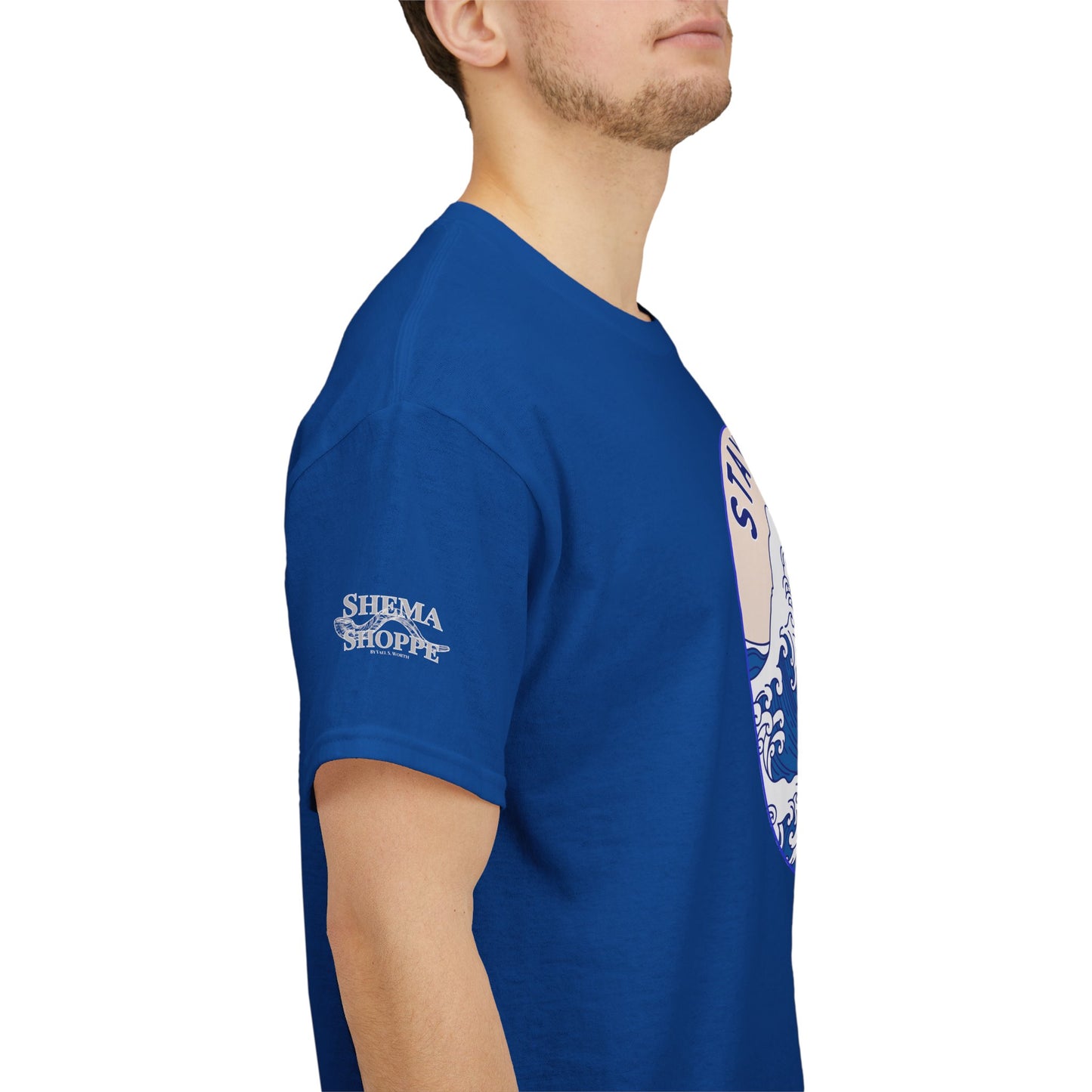 Stay Salty Surf T-Shirt — Coastal Wave Graphic with Matthew 5:13 (Hokusai-Inspired)