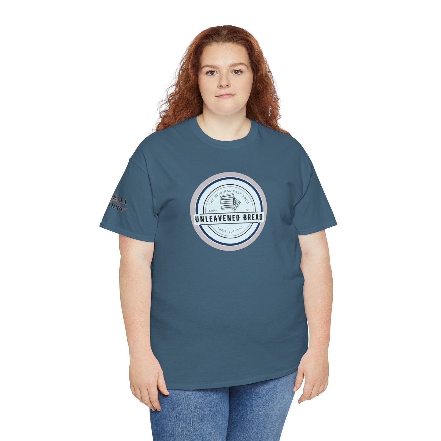 Unleavened Bread Matzo T-Shirt — "Hasty but Good" Passover Biblical Humor Tee