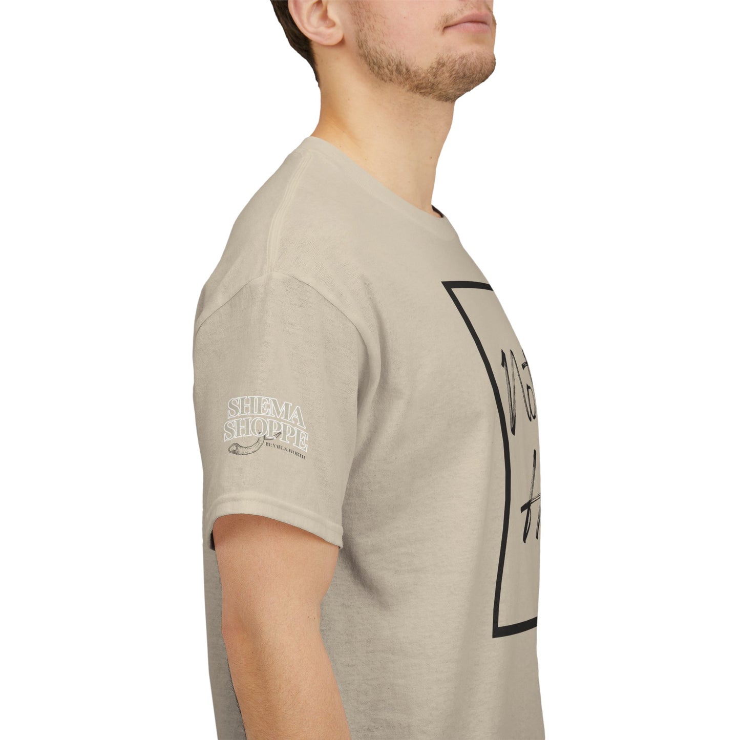 "Not Today Ha-satan" Cotton Tee Minimal Script Graphic Tee