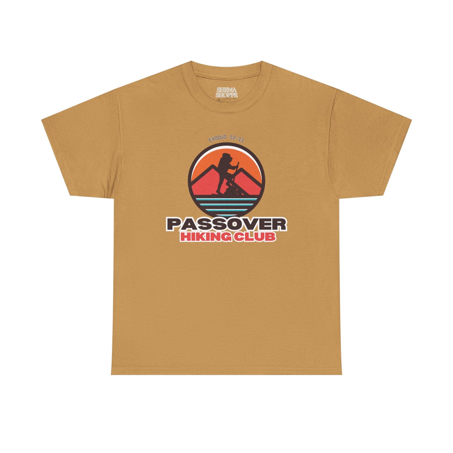 Passover Hiking Club Unisex Tee - Exodus 12:11 T-Shirt Cotton