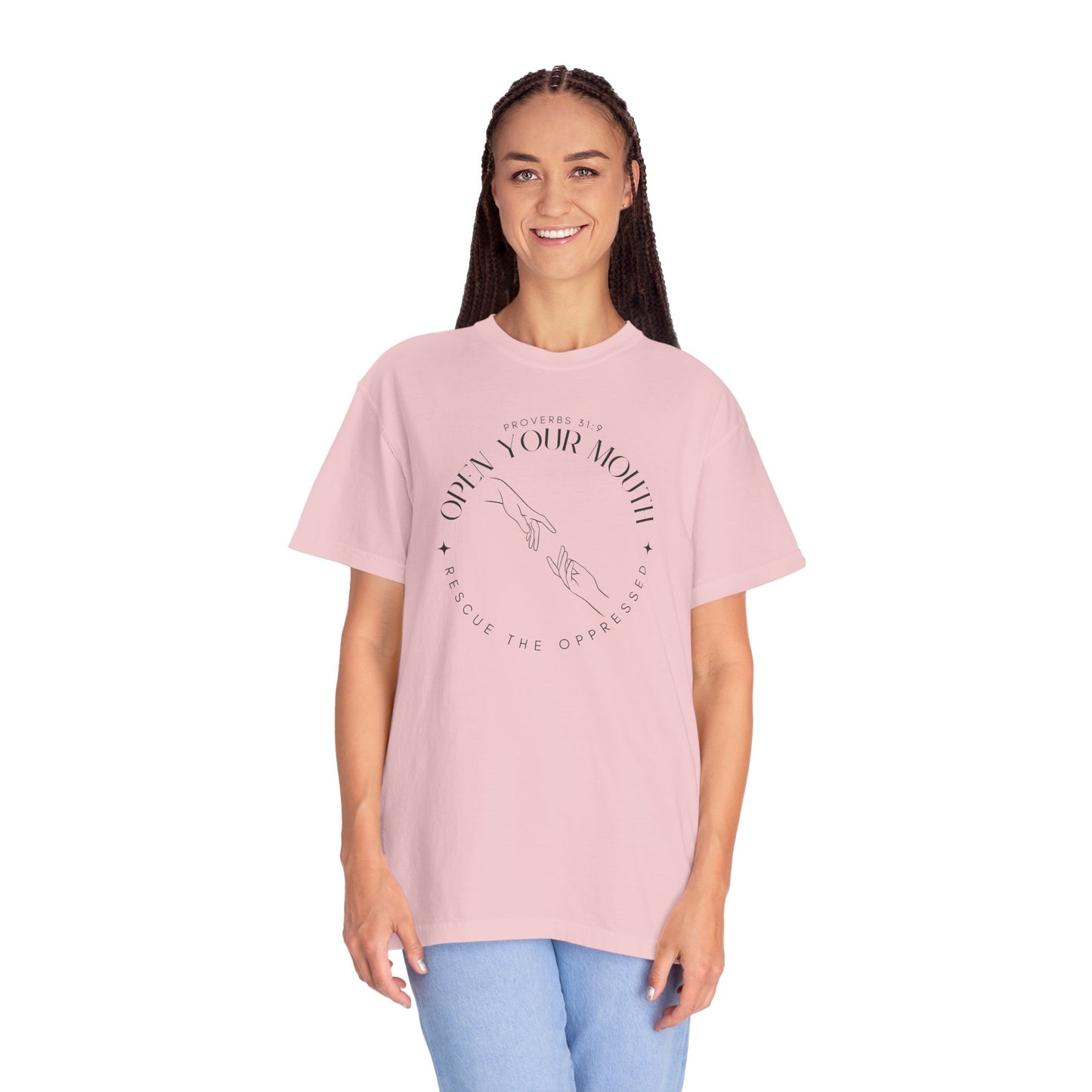 Proverbs 31:9 Unisex T-shirt - Speak Up Against Human Trafficking - 100% Cotton