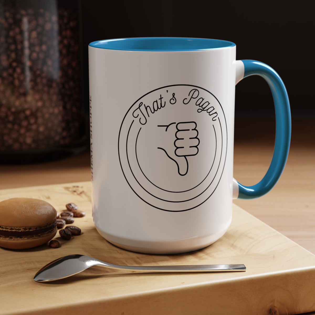 That's Pagan Thumbs Down Accent Coffee Mug