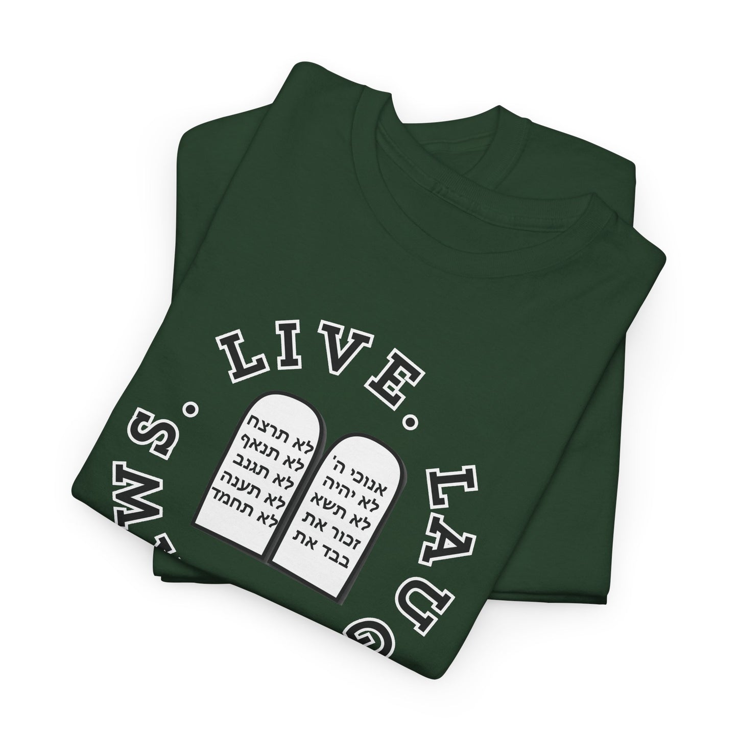 Live Laugh Laws T‑Shirt — Legal Humor Tee with Open Book Graphic